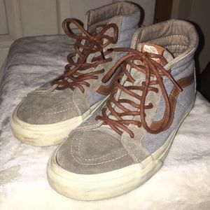 Vans Sk8-Hi Grey suede/denim size 9